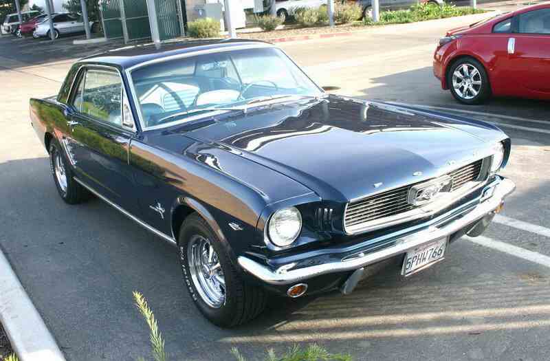 1966 Caspain Blue Ford Mustang
