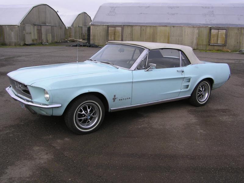 1967 Mustang Convertible Arcadian Blue