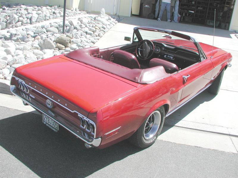68 Mustang convertible 1968 was the first year the Mustang had side marker