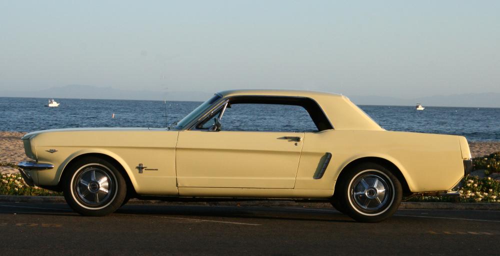1966 Ford mustang coupe springtime yellow #5