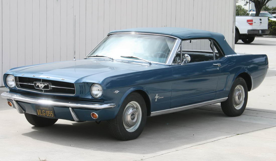 1965 Mustang in Guadsman Blue