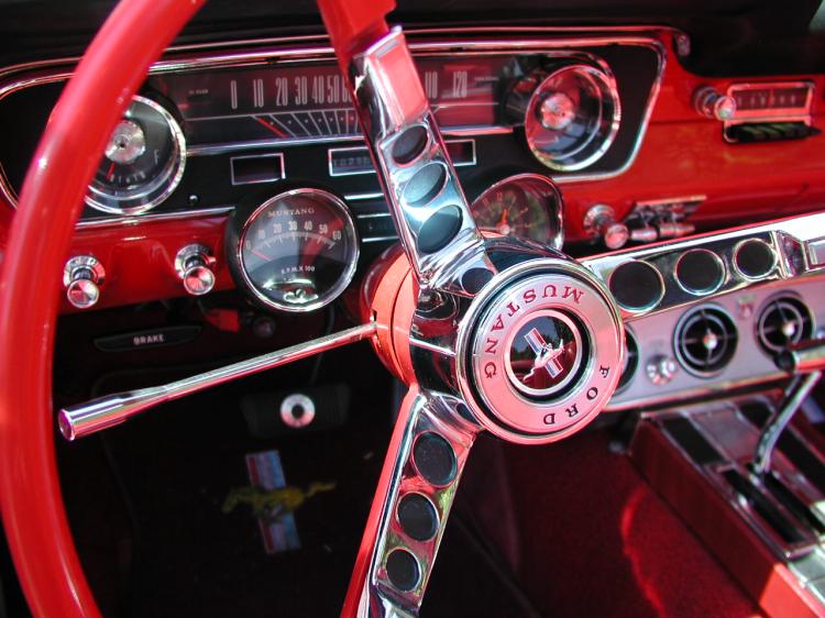 1964 ford mustang steering wheel  image