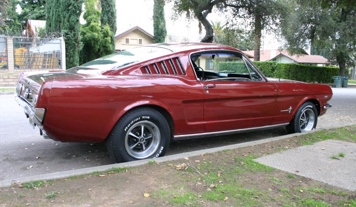 red mustang fastback